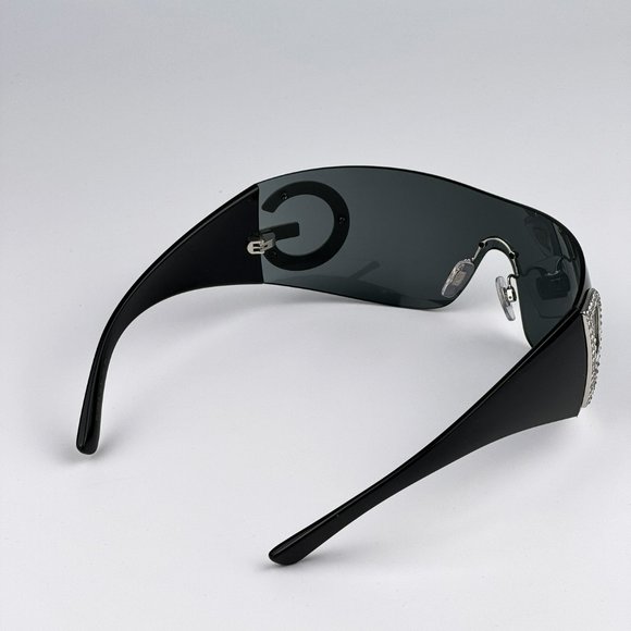 D&G DG2298B 05/87 Sunglasses Black Dark Grey Rimless Pillow Women - Picture 5 of 8